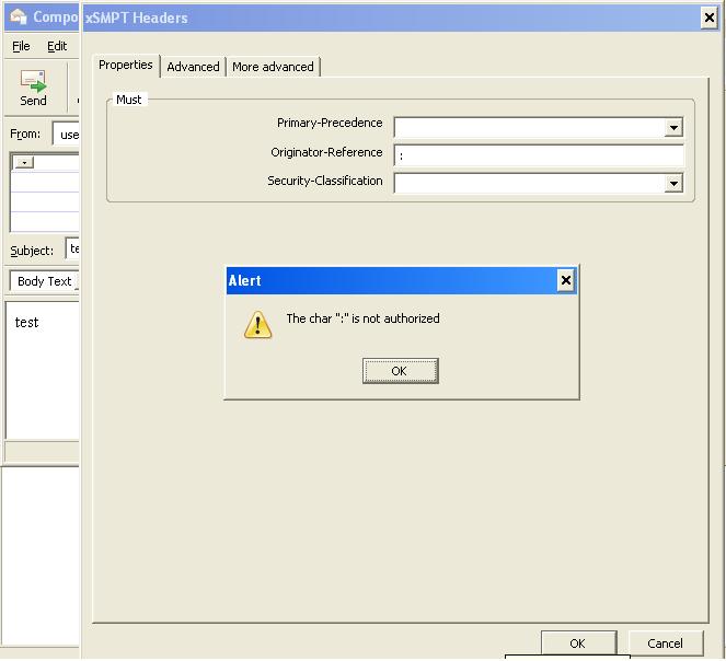 Sample of field control